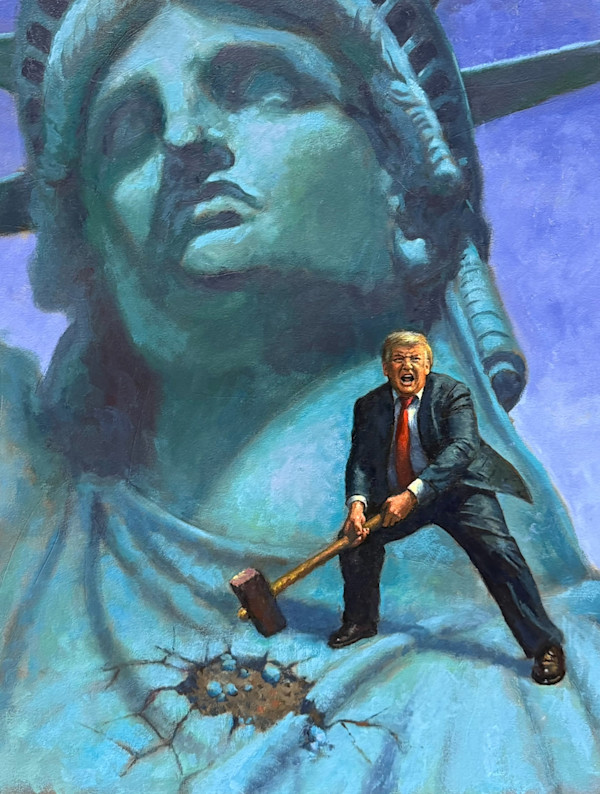 Cracks In Democracy by Dave Lebow