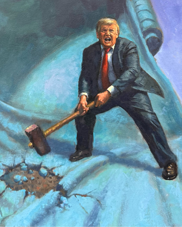 Cracks In Democracy by Dave Lebow