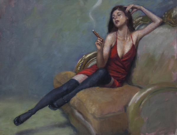 Woman with Cigar