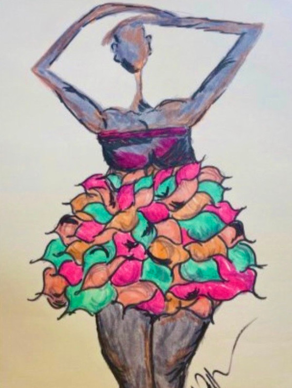 Dancing Feathers * Print by Yolanda Patton