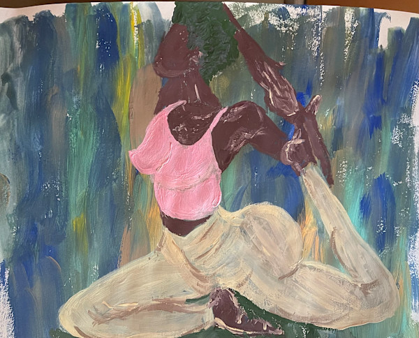 One Legged Queen Pose by Yolanda Patton