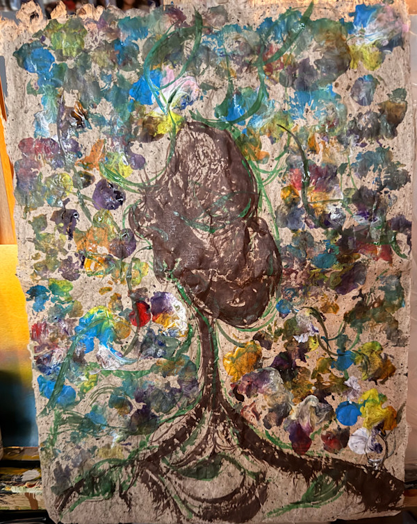 Rice Paper & Flowers #4 by Yolanda Patton, Image 1.