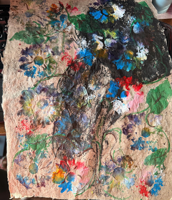 Rice Paper & Flowers #5 by Yolanda Patton, Image 1.