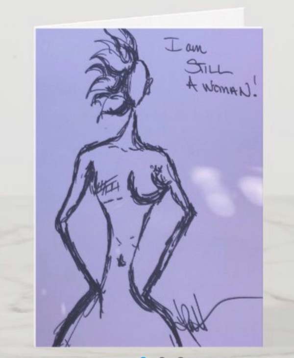 *Greeting Card* Woman Warrior / LG Card / 5 x 7" by Yolanda Patton