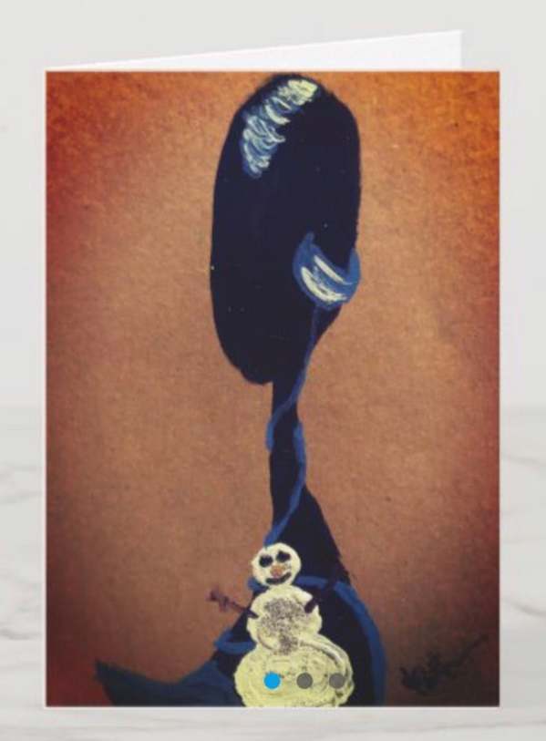 *Greeting Card* Xmas Snow Queen / LG Card / 5 x 7" by Yolanda Patton