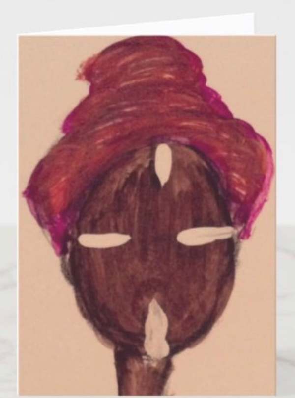 *Greeting Card* Woman / LG Card / 5 x 7" #1 by Yolanda Patton