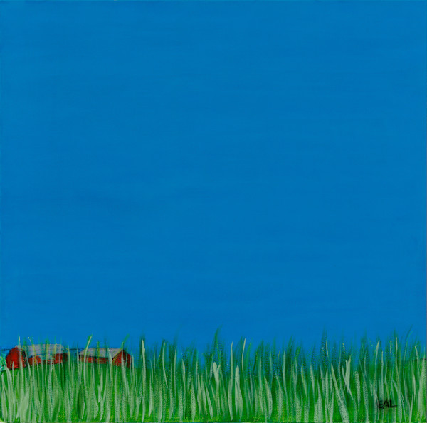 Peering Through The Tall Grass by Elisa Lindstrom