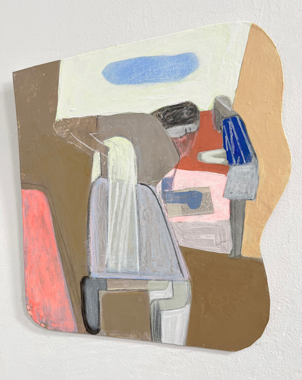 untitled (two figures, blue cloud) by Miriam Hitchcock