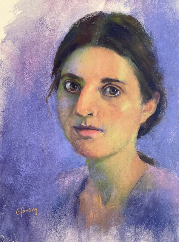 Anna Tria in Purple by Emmanuelle Fonsny