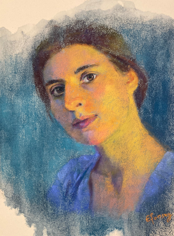 Anna Tria in Turquoise by Emmanuelle Fonsny