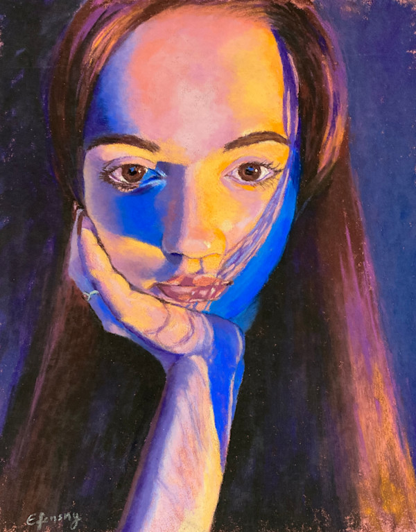 Bathed in Blues and Oranges by Emmanuelle Fonsny