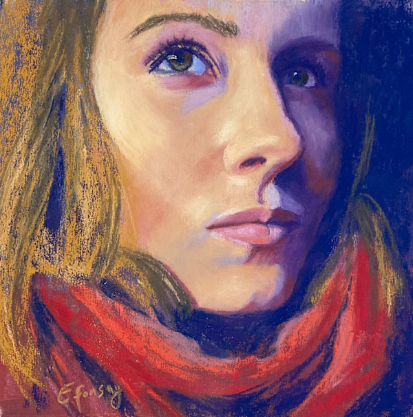 Girl with a Scarf by Emmanuelle Fonsny