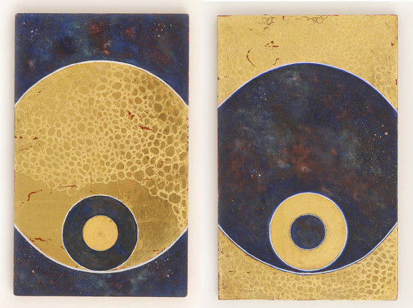 Divine Cosmos Diptych SOLD by Merna Liddawi 