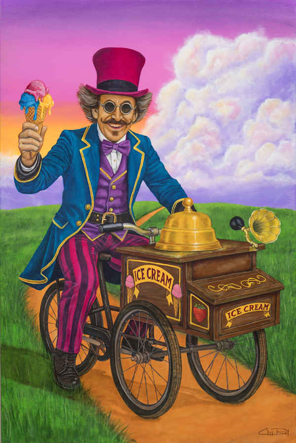Ice Cream Peddler by Cliff Powell