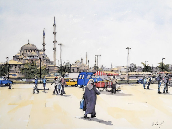 Adhan, At Dusk, Istanbul by Hadley Rampton