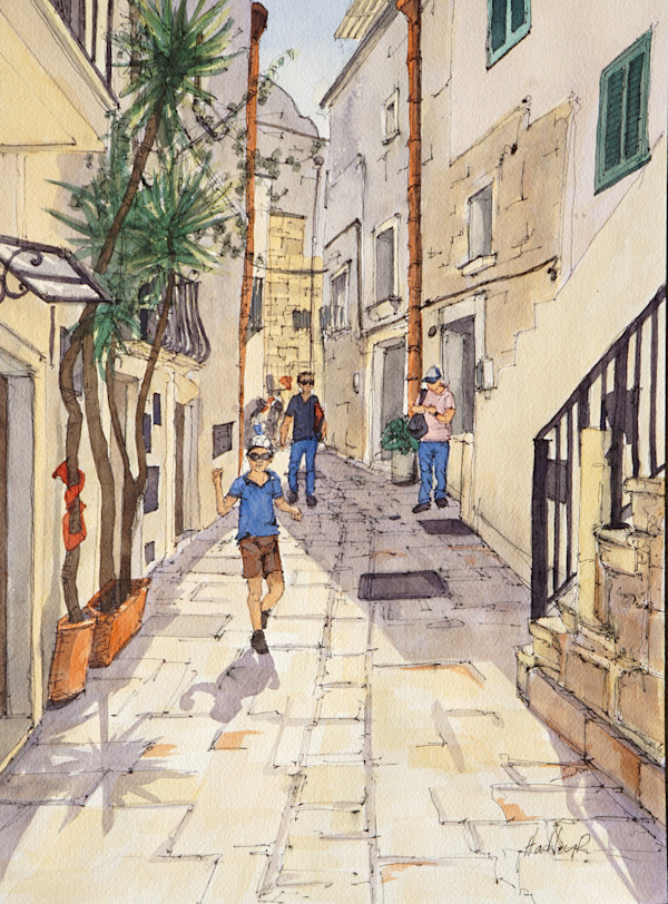 Esplorando a Mezzogiorno, Polignano a Mare, Italia by Hadley Rampton