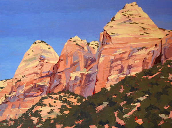 Late Afternoon Patriarchs, Zion II by Hadley Rampton