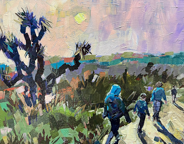 Sunset Hike At Joshua Tree by Laura Green