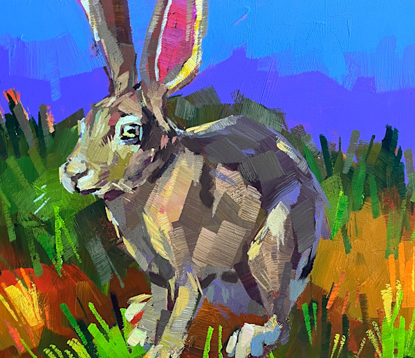Jackrabbit in the Brush by Laura Green, Image 1.