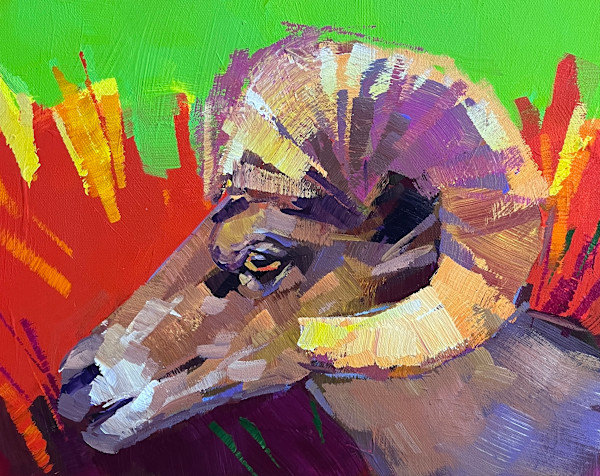 Big Horn Portrait by Laura Green, Image 1.