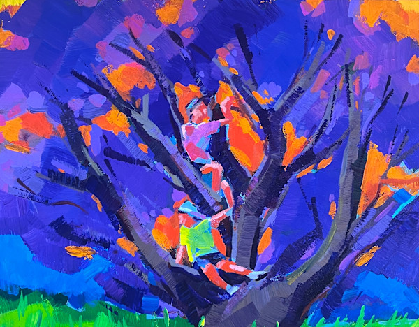 Two Boys in a Tree by Laura Green, Image 1.
