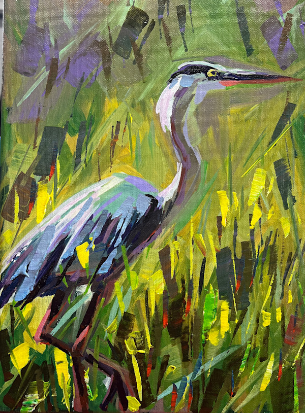 Egret Stalking by Laura Green