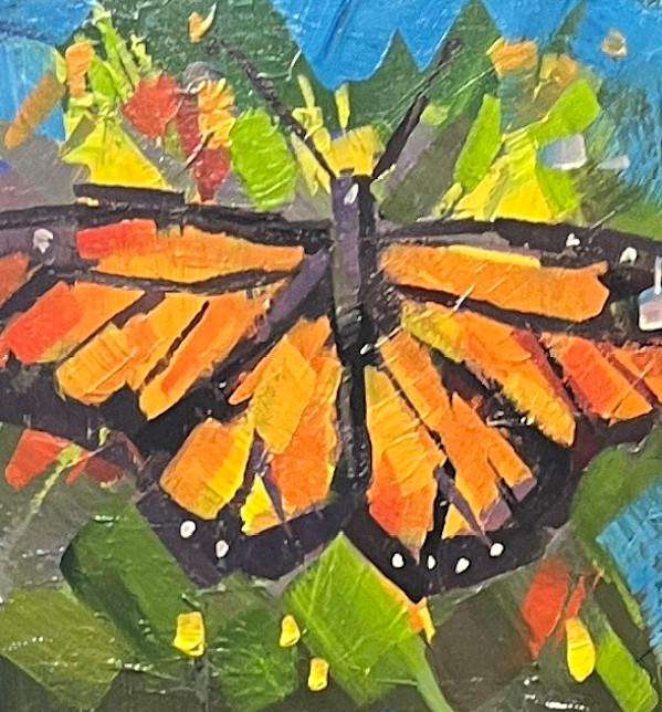 Monarch Butterfly on Milkweed by Laura Green