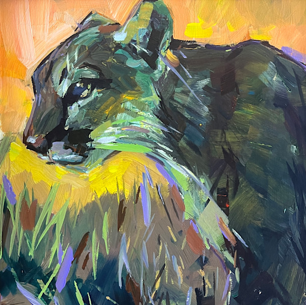 Stalking in Silence- Mountain Lion by Laura Green