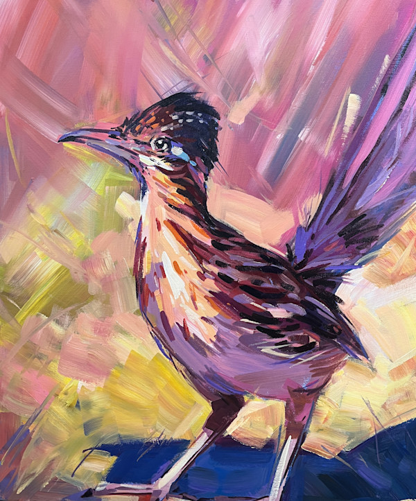 Roadrunner in Pink by Laura Green
