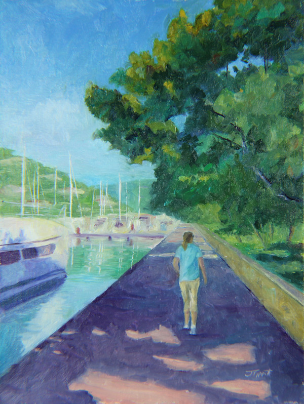 Tropical Marina Morning by Janice Tippett