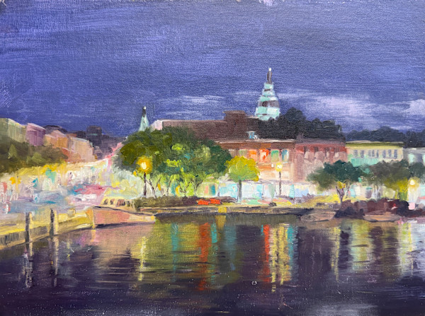 Lights of Annapolis Harbor by Janice Tippett, Image 1.