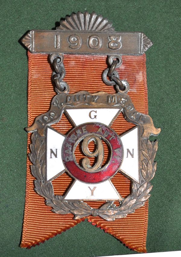 9th Regiment Medal 1903