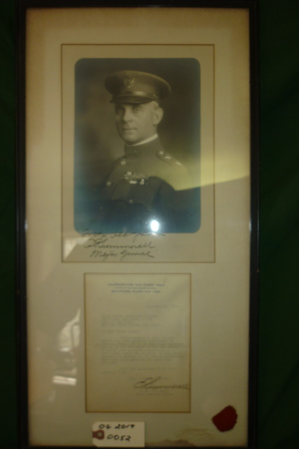 Major General C.P. Summerall Thank You Letter