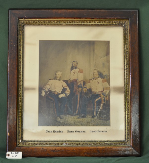 Painting of John Martine, Benj Gurney, and Lewis Buckley