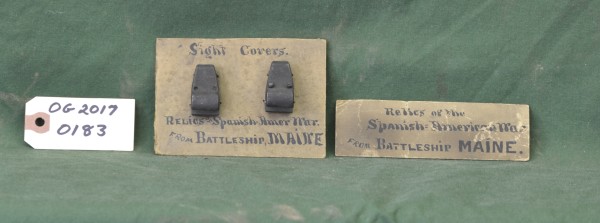 Sight Covers from the Battleship Maine