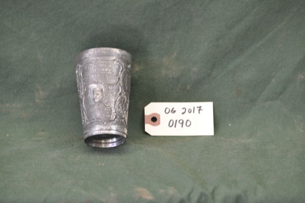 Metal Cup with Inscription