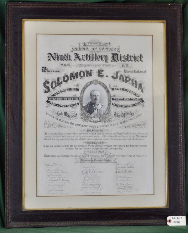 Ninth Regiment Citation