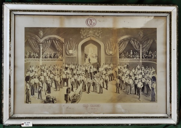 Framed Group Photo of Old Guard Collage