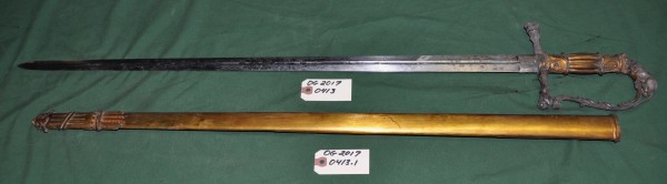 37 Inch Sword with 32 Inch Scabbard from the collection of Old