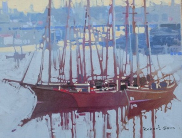 Sealing Fleet, Victoria Harbour 1890 by Robert Genn, Image 1.