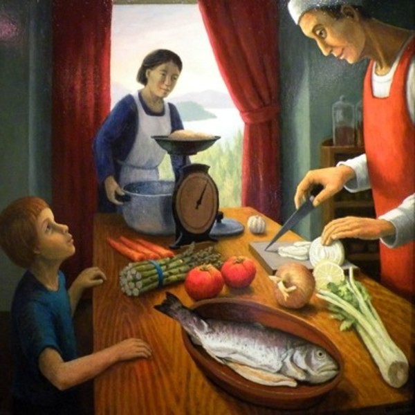 Preparing the Evening Meal by Diana Dean, Image 1.