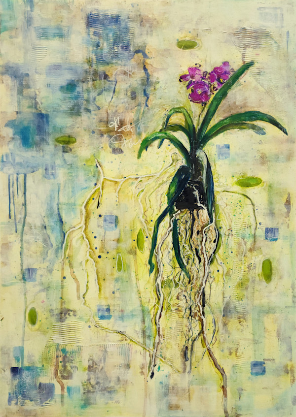 The Floating Garden Series: Purple Orchid 1 by Jodi Gaines