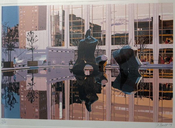 Lincoln Center/ Dusk by Fran Bull