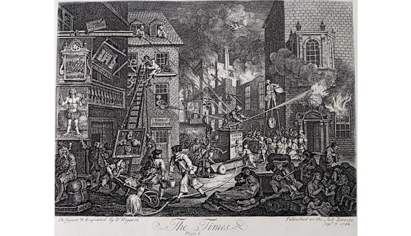 The Times (Plate I, Plate II) by William Hogarth, Image 1.