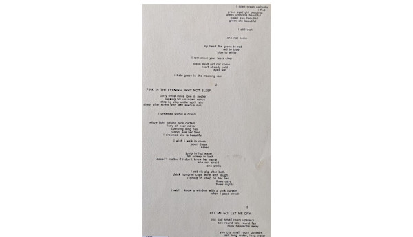 Untitled (From One Cent Life) (A Dream Page 2) by Jim Dine, Image 1.