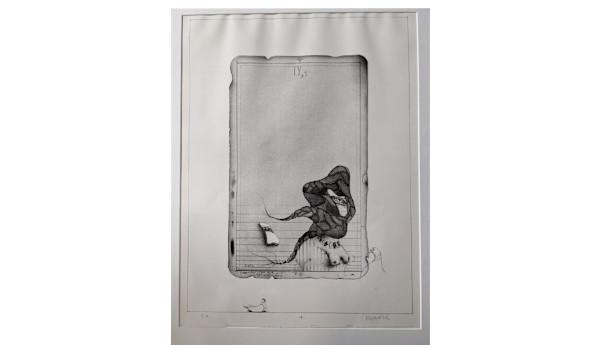 Salomo IV I: Deine Augen sind wie tauben-augen zwischen Deine Zopfen (Reider 362) by Paul Wunderlich