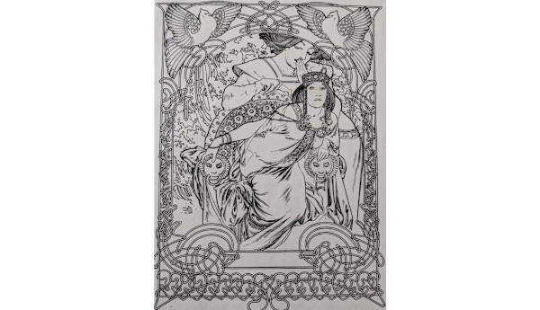 Princesse de Tripole (in Jugend) by Alphonse Mucha, Image 1.