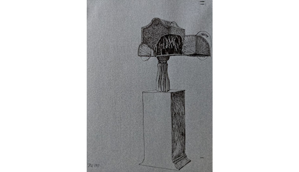 Idea Drawing for 14 Rings by Tony Urquhart