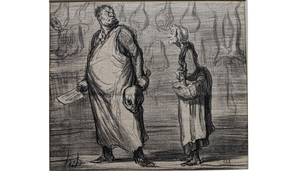 M'sieu le Boucher by Honore Daumier