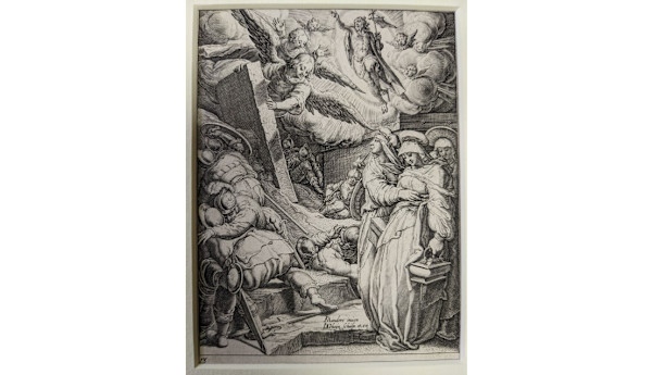 The Passion: The resurrection (Hollstein 394 I/LL) by Jacob Degheyn II